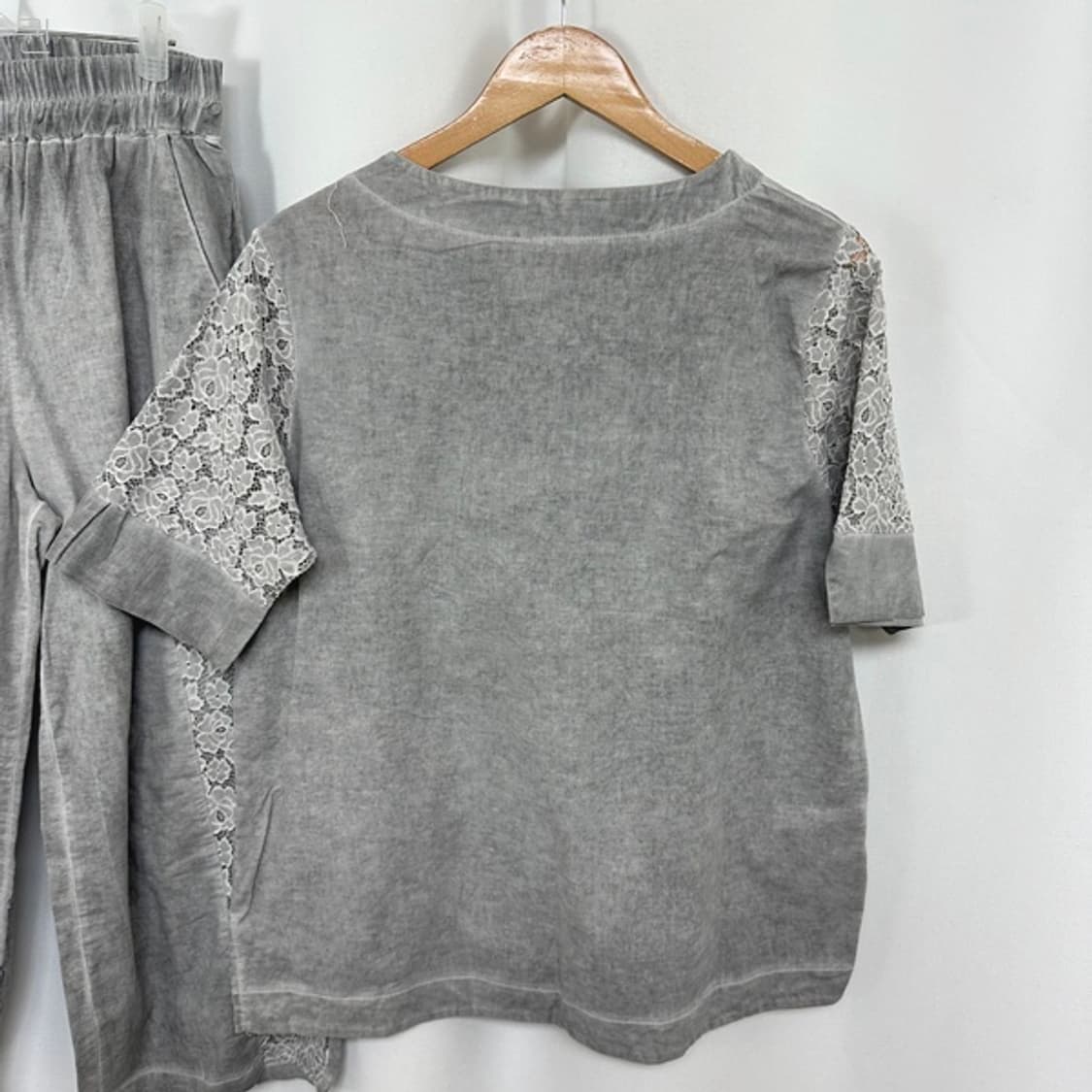 생활한복 여자 반팔티 밴딩바지 SET XL 상품이미지3