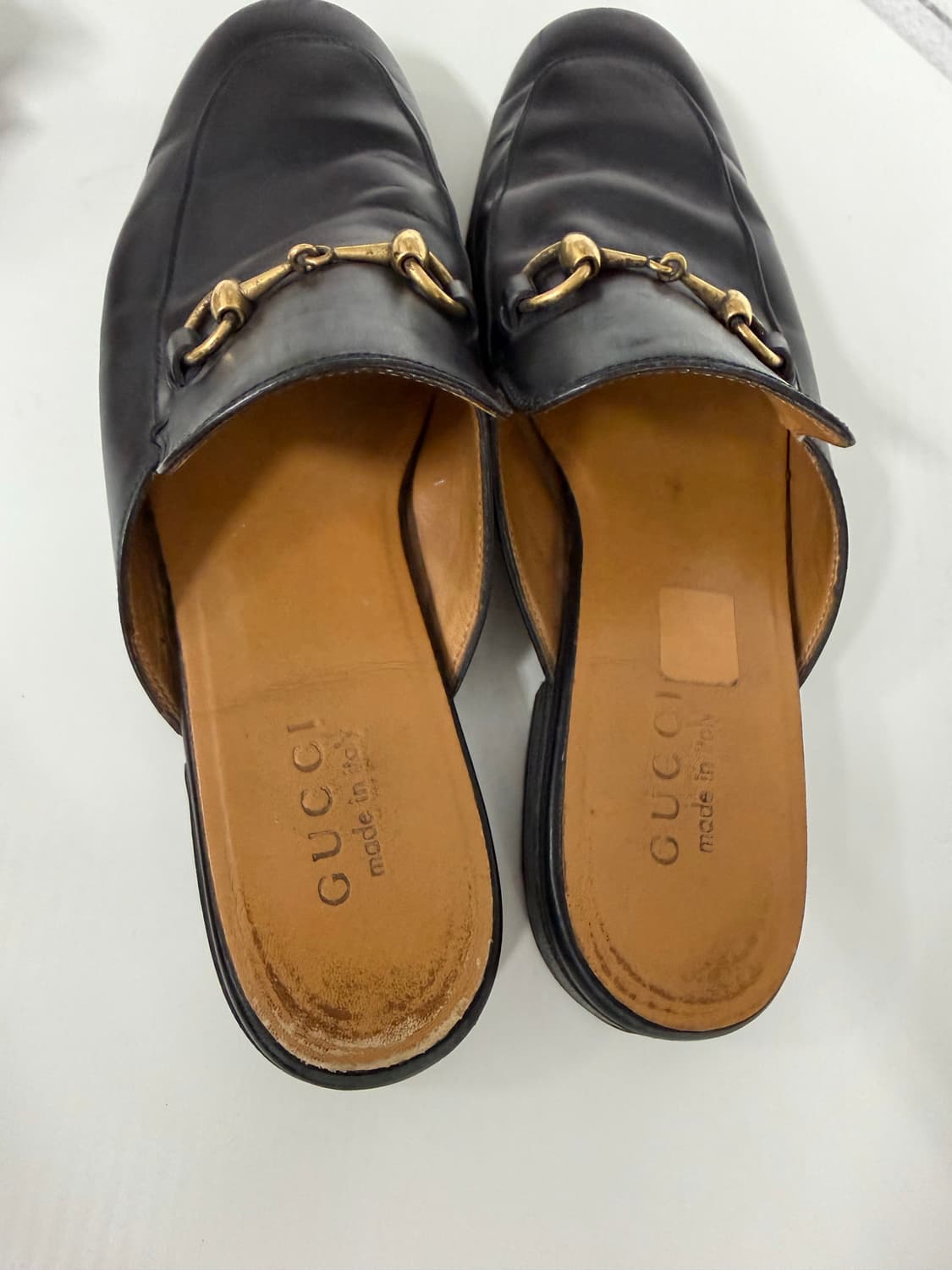 정품) 구찌 프린스타운 홀스빗 레더 뮬 슬리퍼 7 상품이미지7