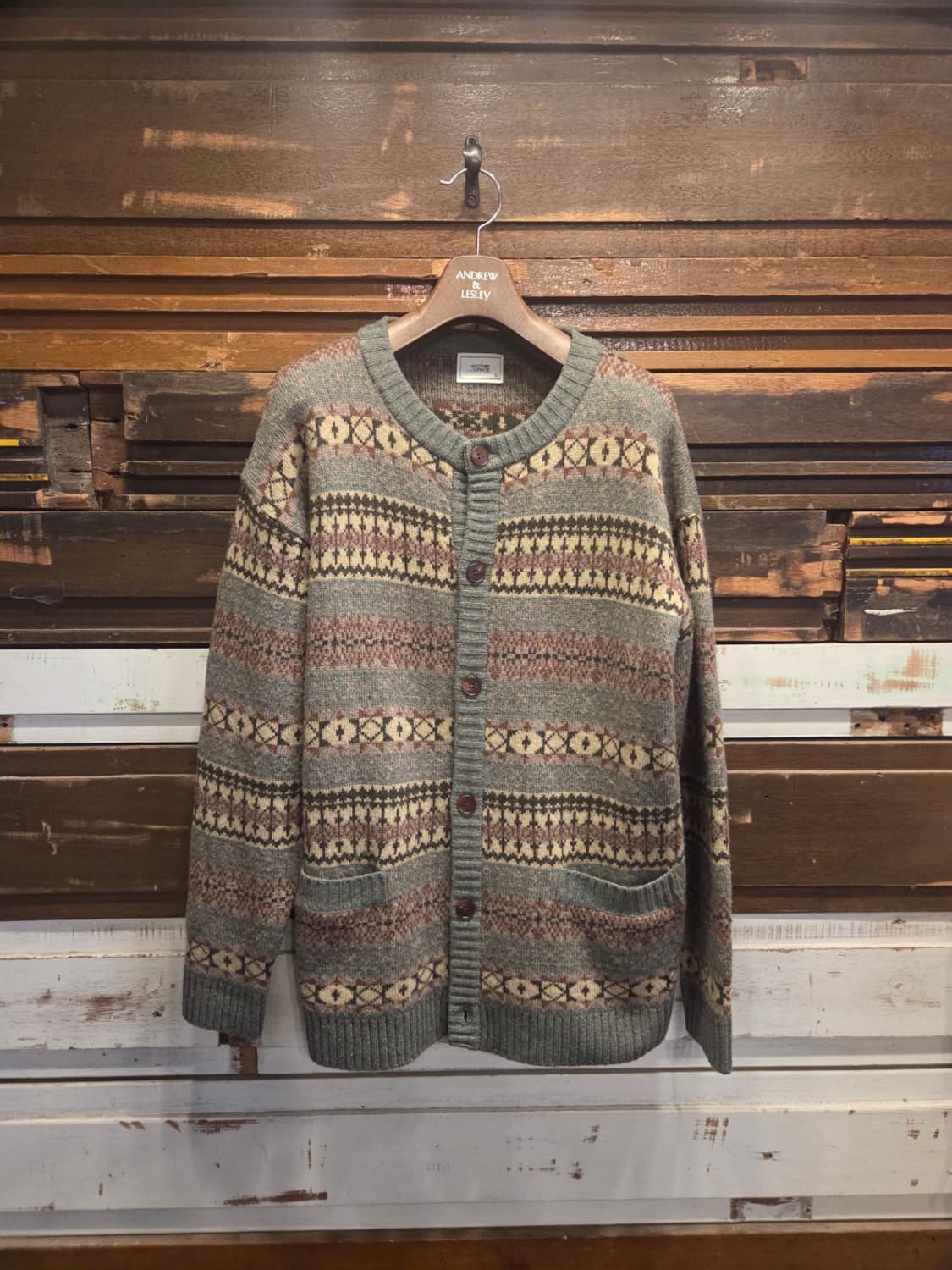 어나더오피스 페어아일니트 가디건 상품이미지2