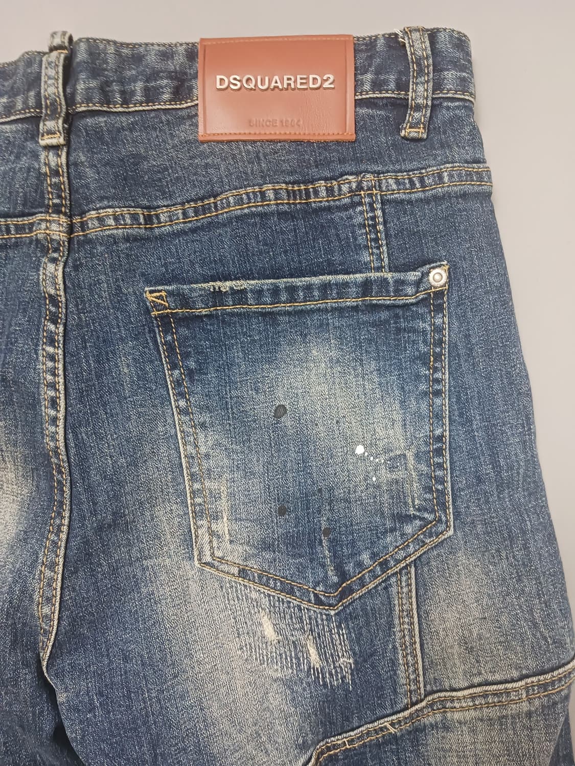 [34] 디스퀘어드2 스티치덧댐 타이디바이커진 청바지 상품이미지9