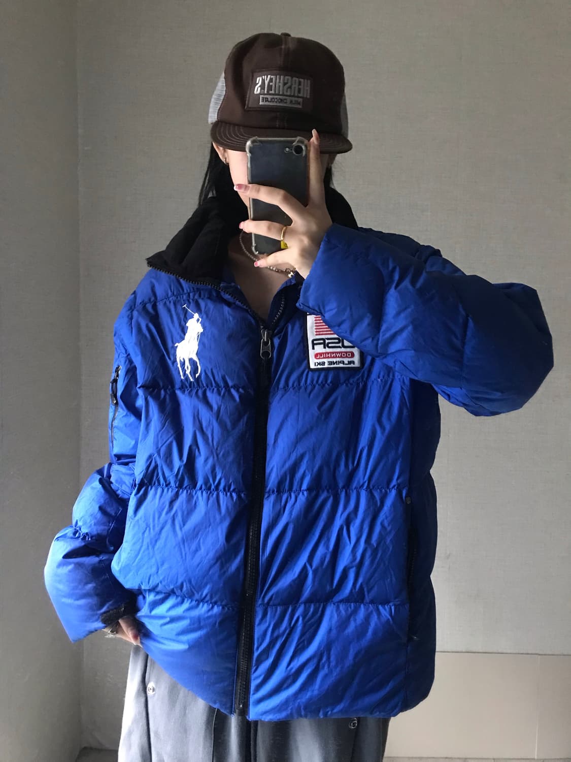 폴로 성조기 빅포니 패딩 상품이미지2
