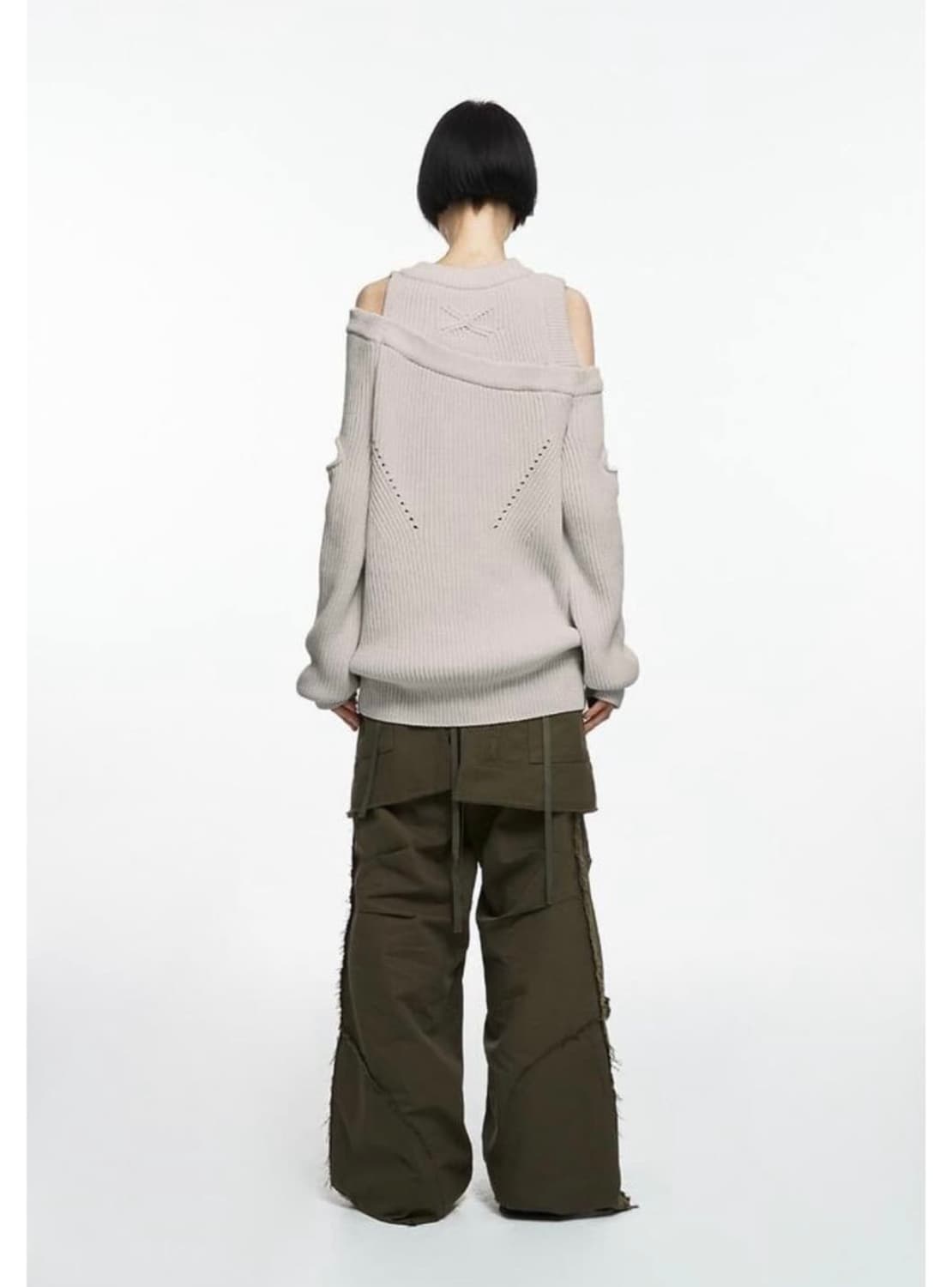 나체 ASYMMETRIC LAYERED KNIT 상품이미지2