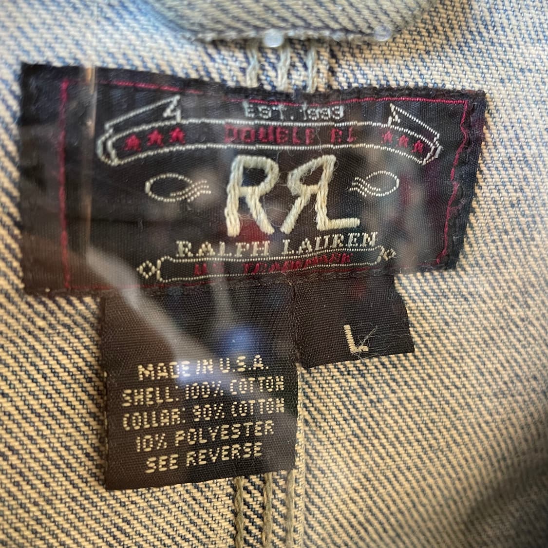 90s 더블알엘 덩가리 데님자켓 상품이미지9