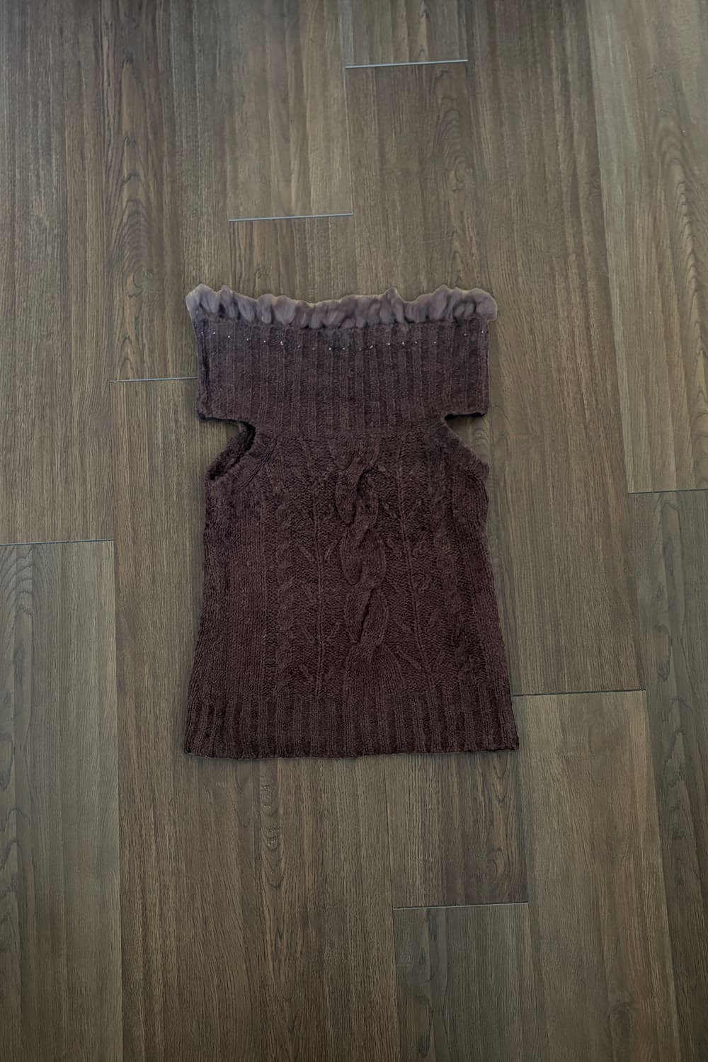 Brown Fur Vest 상품이미지5