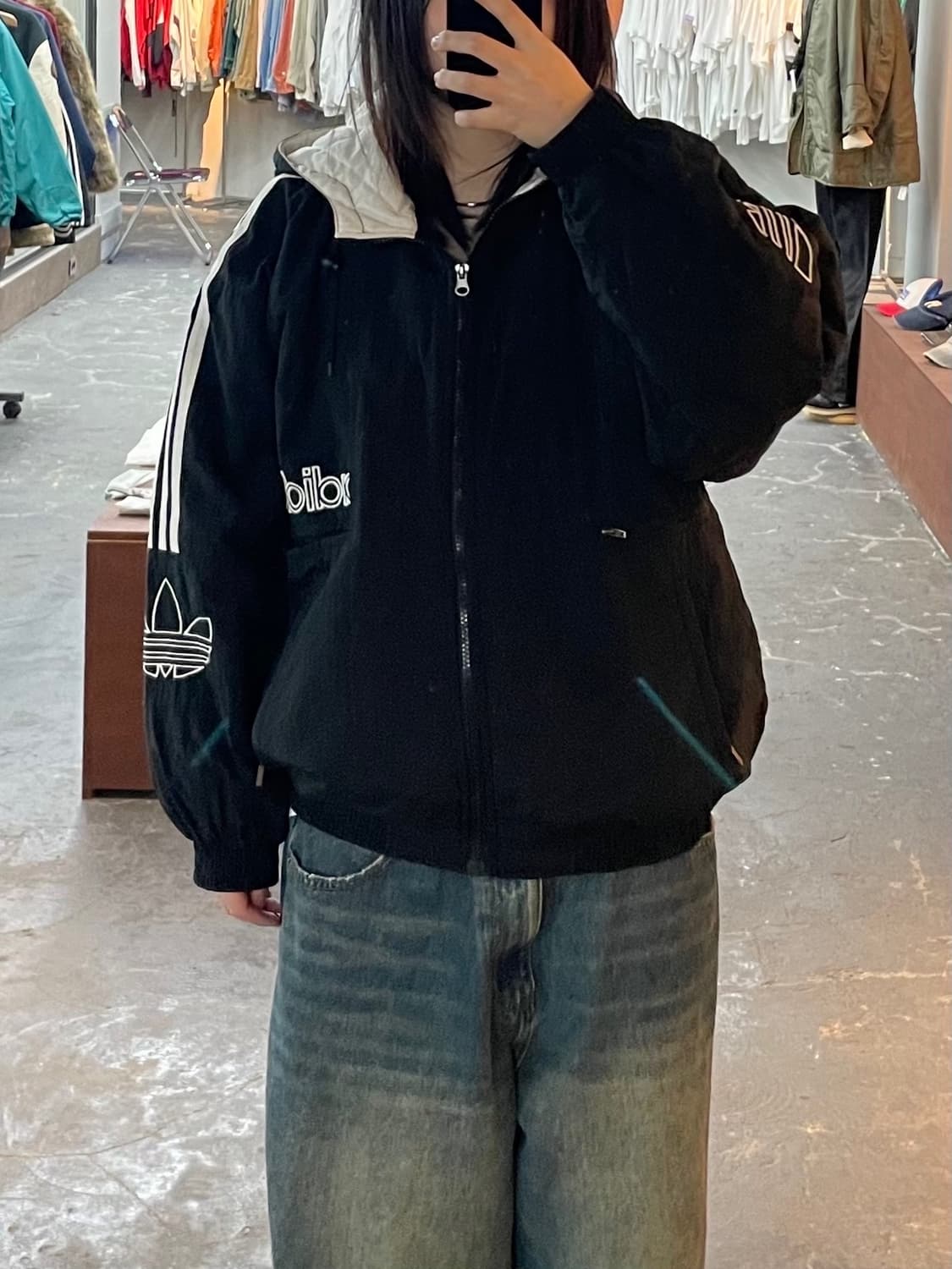 아디다스 올드스쿨 빅 트레포일 바람막이 H1561 상품이미지1