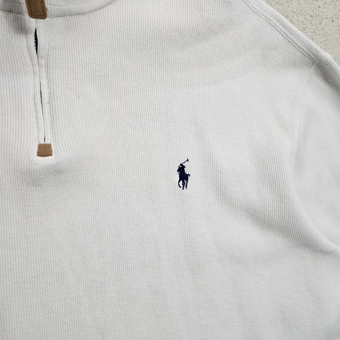 폴로 랄프 로렌 반집업 니트 XL 상품이미지3