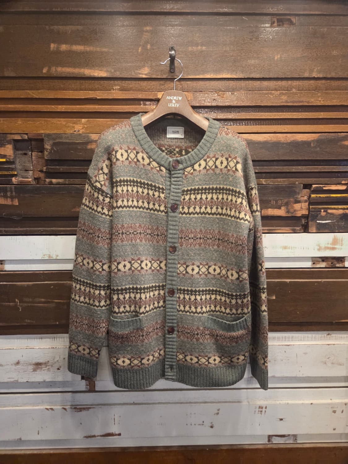 어나더오피스 페어아일니트 가디건 상품이미지10