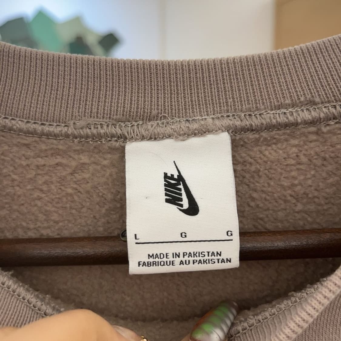 나이키 NRG 솔로 스우시 빈티지 카페라떼 맨투맨 L C09514 상품이미지5