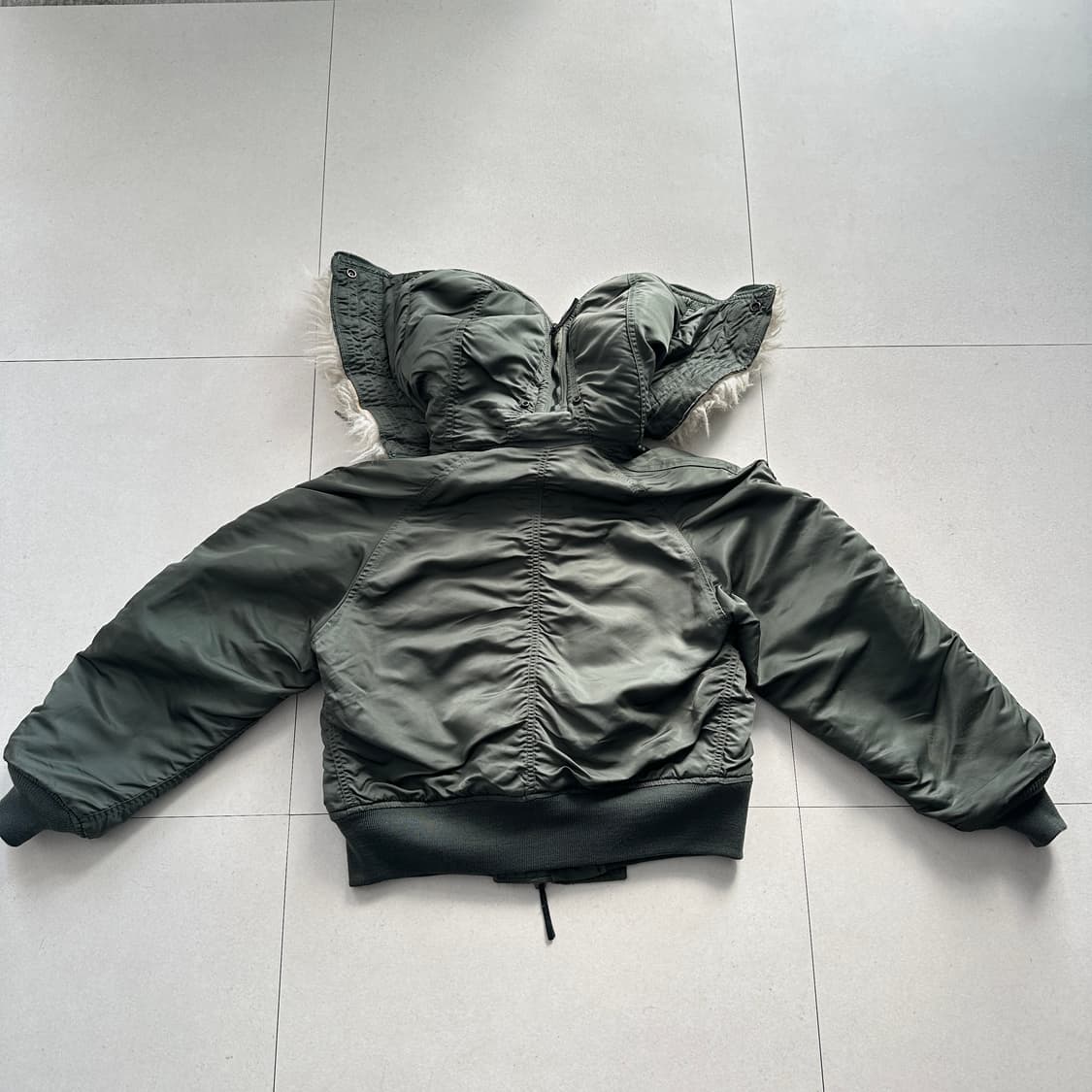 80s 오리지널 군납 알파 N-2B 미공군 플라이트 자켓 M  상품이미지8