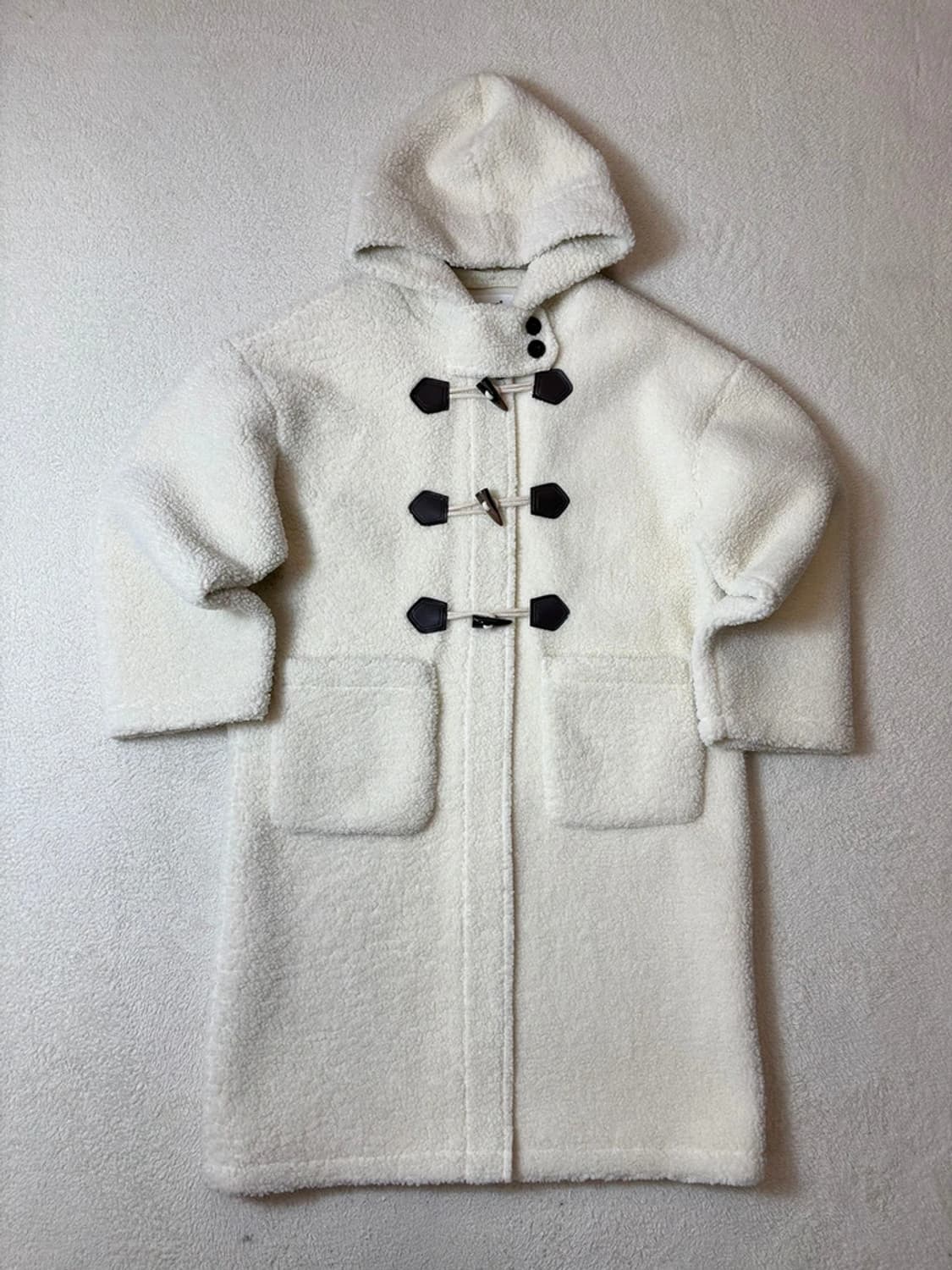 Selectede AIYC 부클 더플 후디 코트 PN6830 상품이미지1