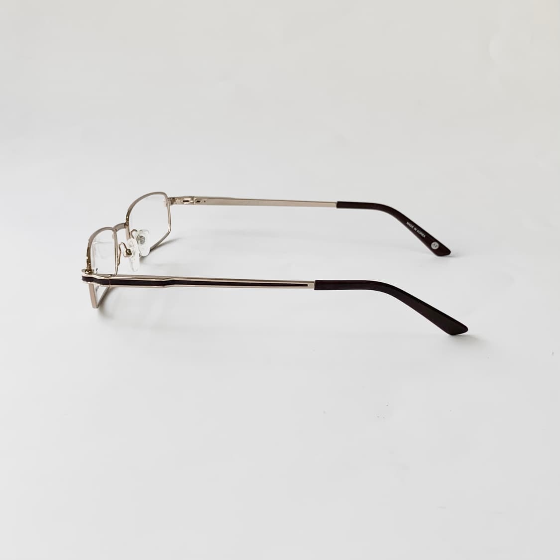 856 실버&골드 데드스탁 빈티지 슬림 메탈 사각 남녀공용 픽키안경 상품이미지8