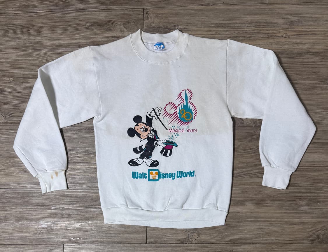 90s usa 디즈니 20주년 기념 미키마우스 맨투맨 상품이미지1