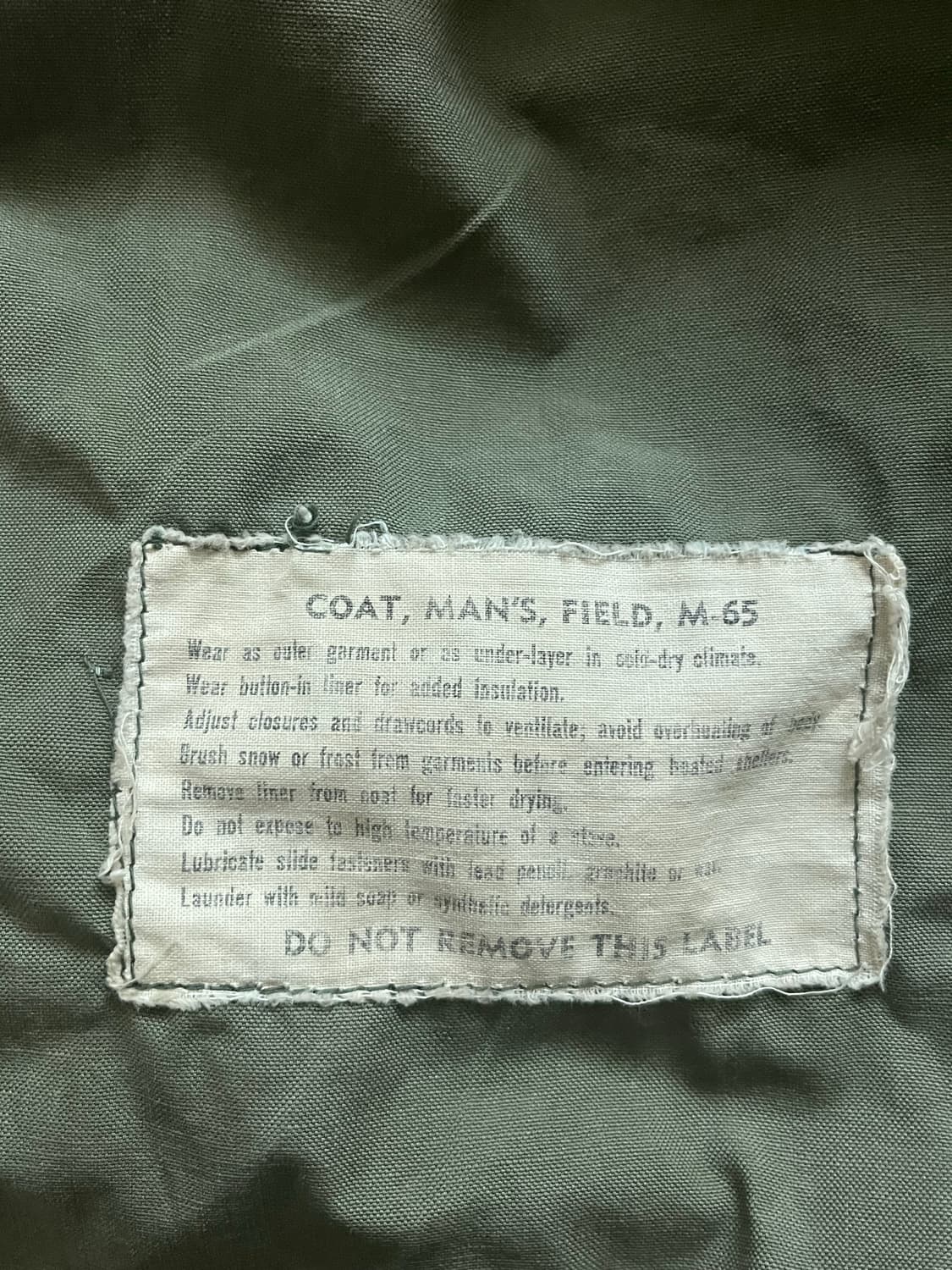 1967 USA 오리지널 M-65 필드 자켓 2세대 M-R 상품이미지4