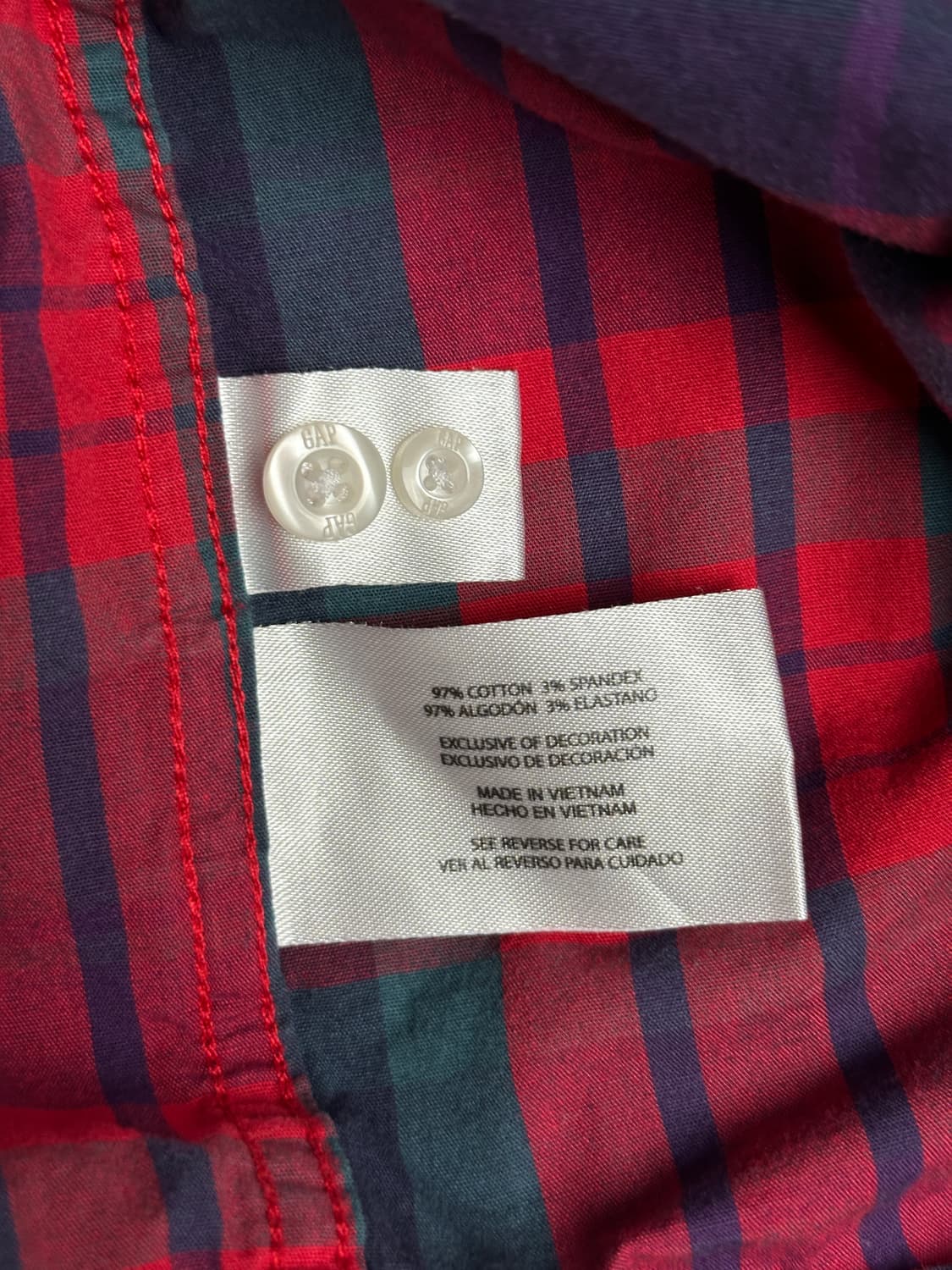 갭 체크 셔츠 상품이미지7