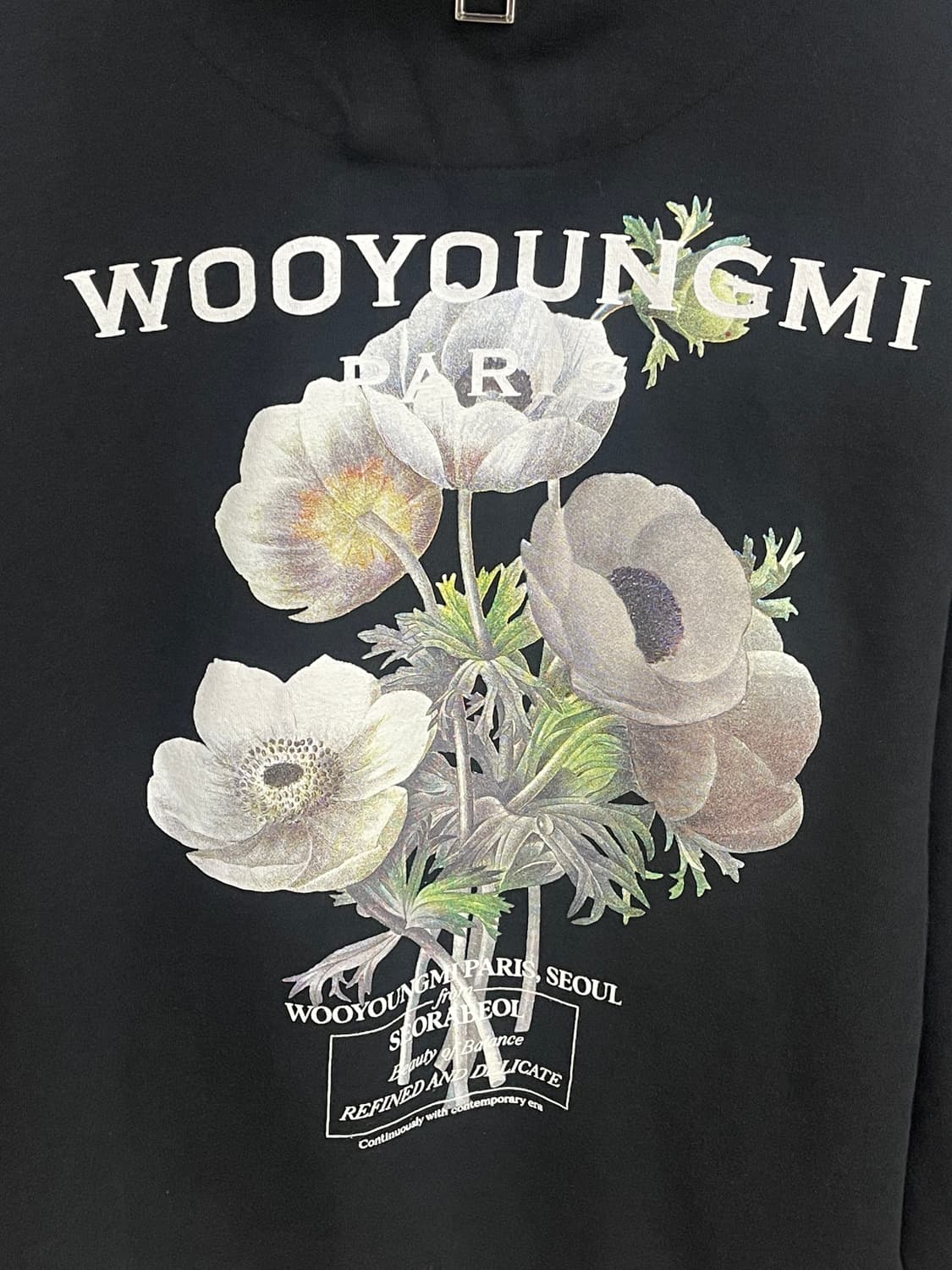 우영미 플라워 후드티  50사이즈 상품이미지3