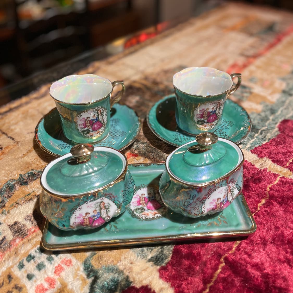 일본 시바타차이나 잔 세트 상품이미지3