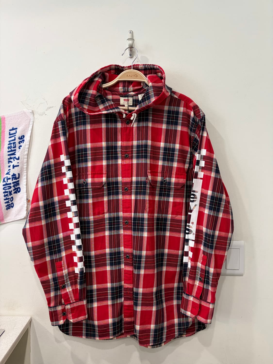 386. 리바이스 체크 셔츠후드 상품이미지1