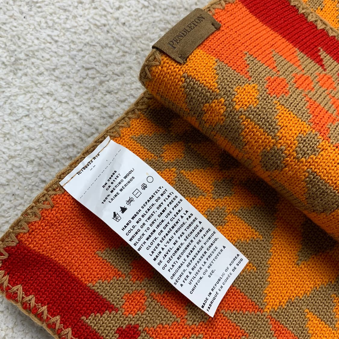 펜들턴 나바호 패턴 메리노울 스카프 상품이미지4