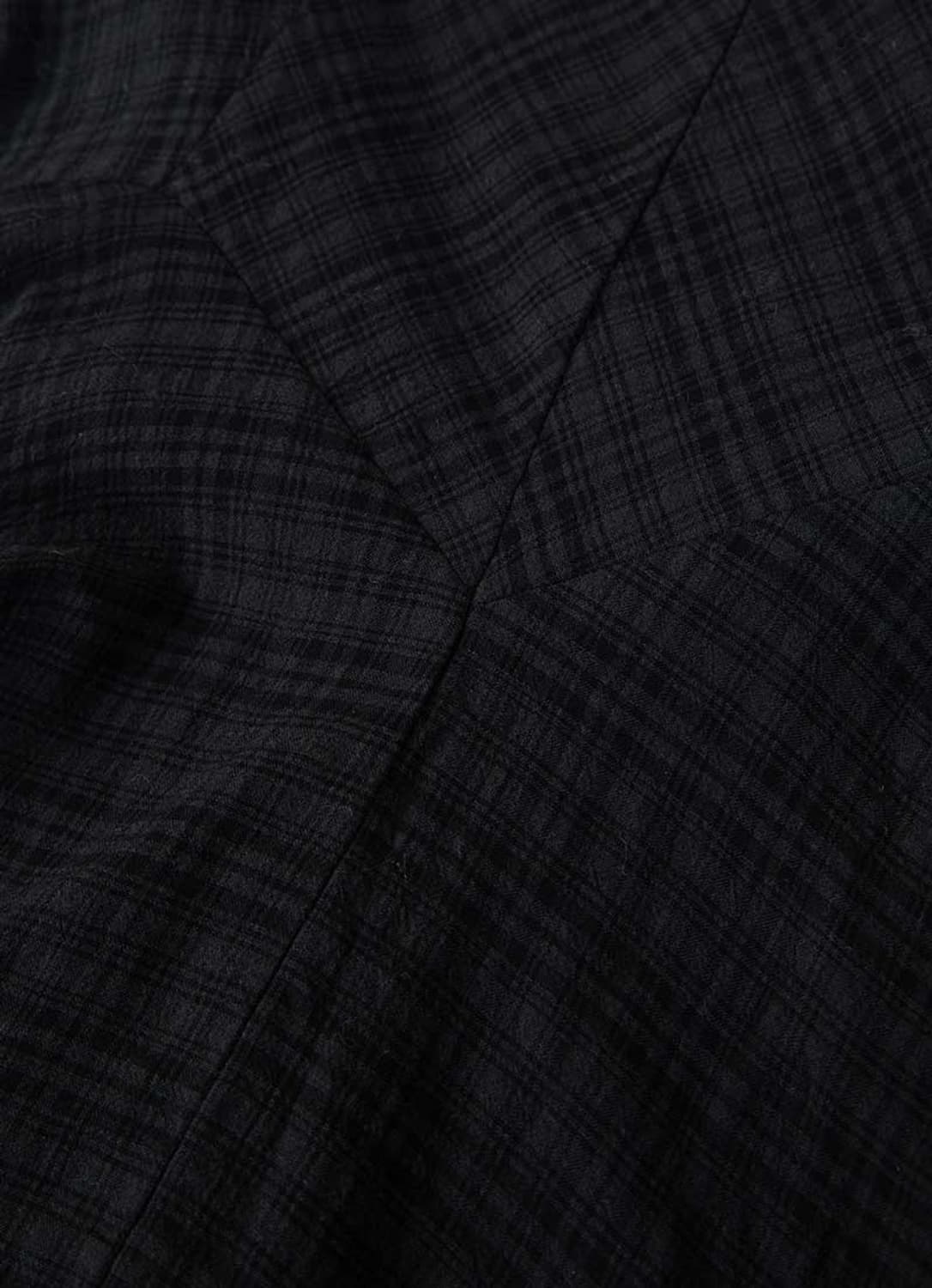 ASON LONDON CHECK MIDI SKIRT / BLACK 상품이미지4