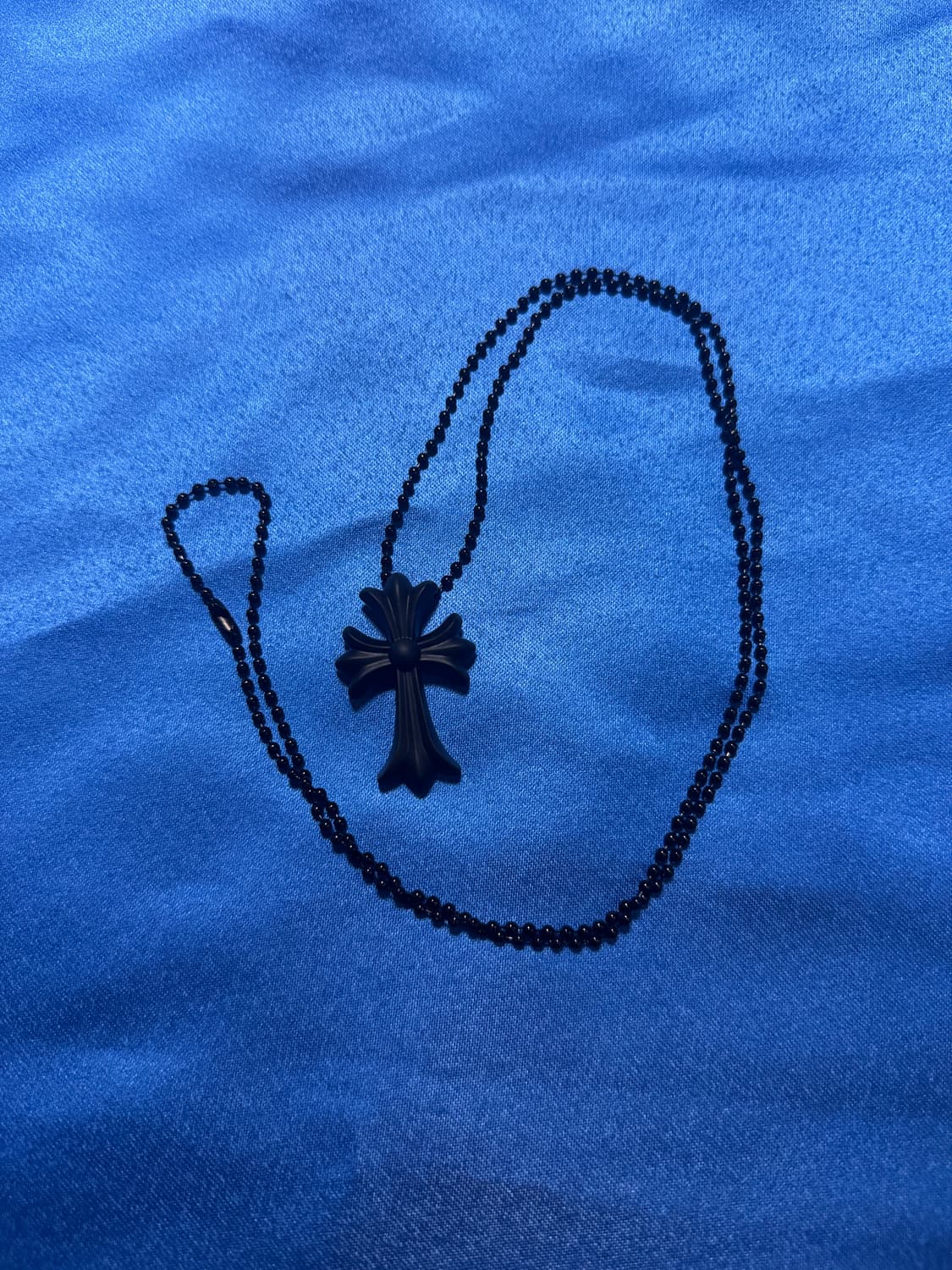 크롬하츠 실리콘 목걸이 블랙 상품이미지1