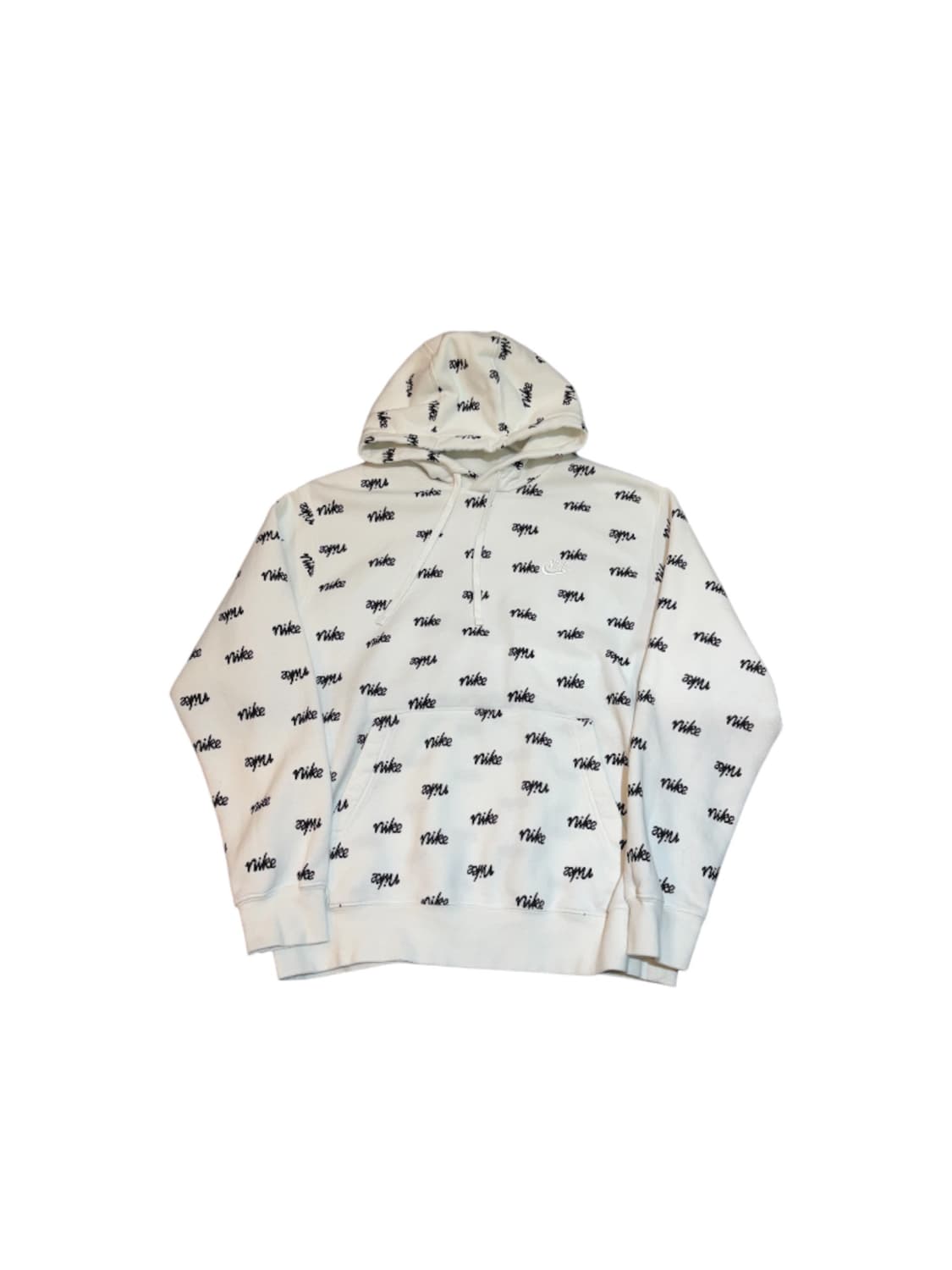 나이키 해외판 멀티로고 후드티 화이트 L 상품이미지1