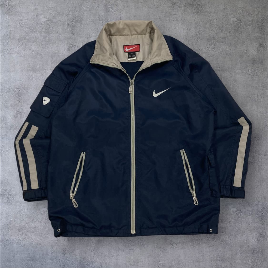 나이키 네이비 컬러 90s 올드스쿨 바람막이 상품이미지1