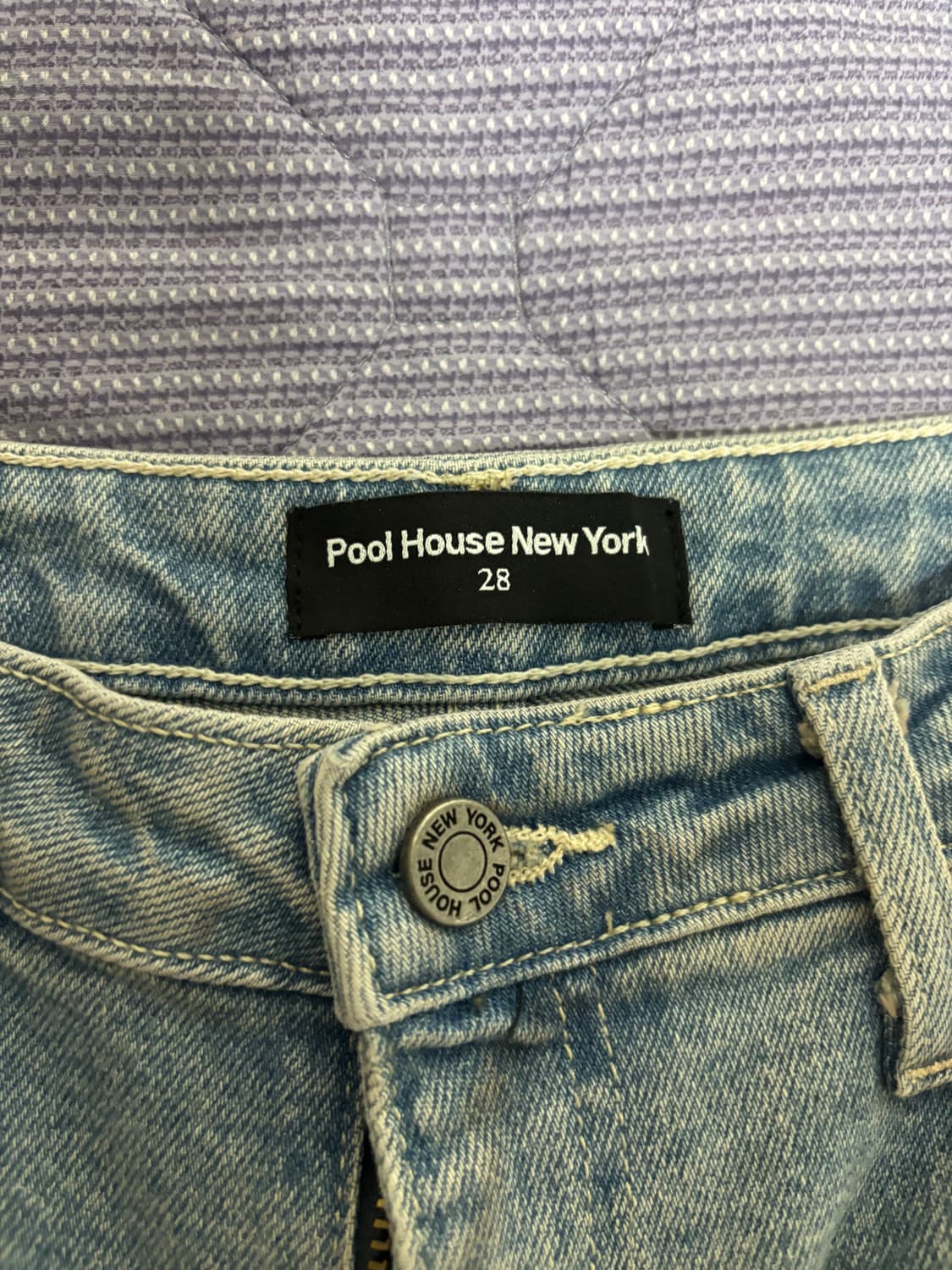 Pool house new york 로우라이즈 터티워싱데님 상품이미지3