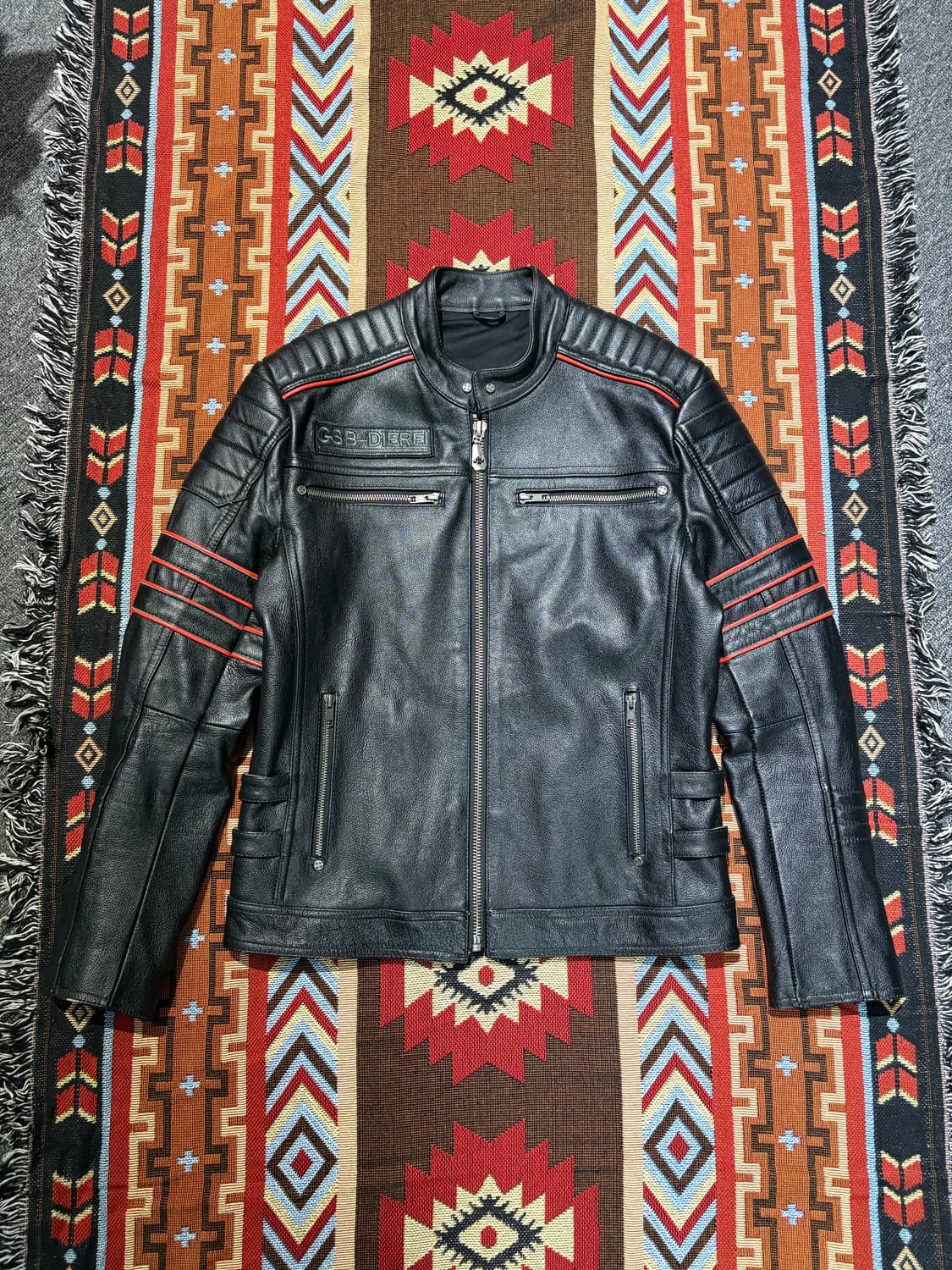 GSB-DIEREI 카우하이드 소가죽 바이커자켓 상품이미지2