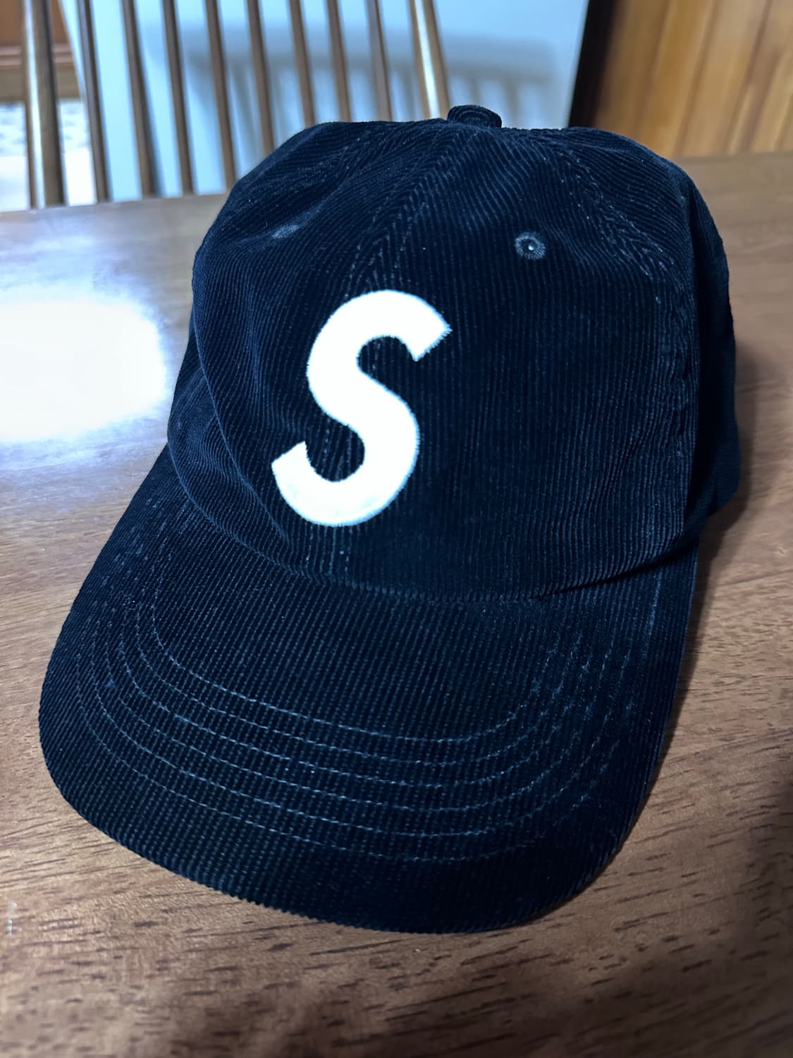 슈프림 코듀로이 s 로고 6패널 캡 블랙 상품이미지1