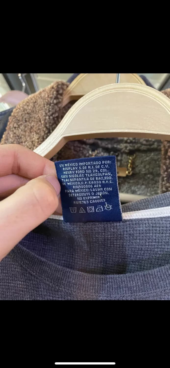 폴로 랄프로렌 차콜 롱슬리브 m(상태좋음) 상품이미지3