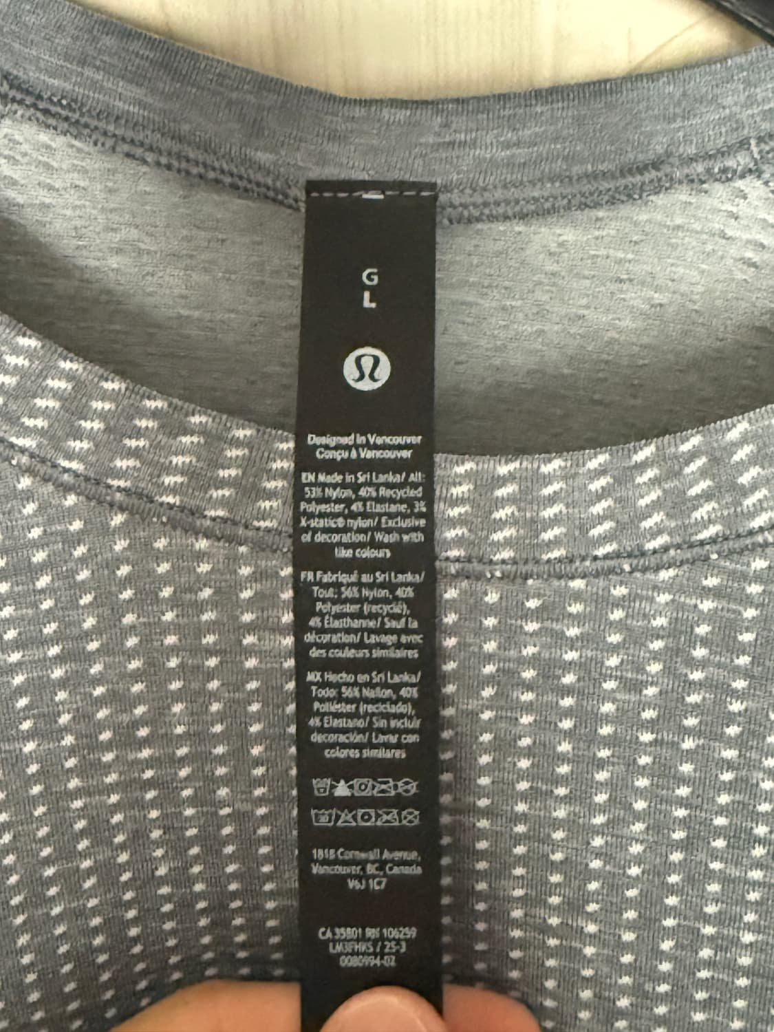 룰루레몬 메탈벤트 롱슬리브 L 상품이미지2