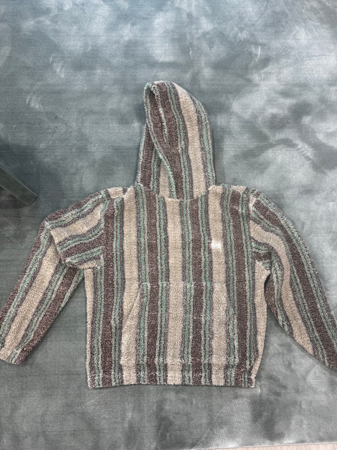 스투시 스트라이프 쉐르파 후디 m 상품이미지1