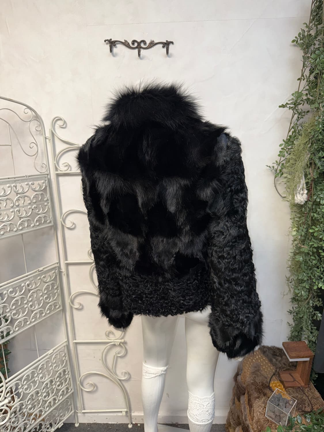 Sally&John black lamb/fox fur jacket 상품이미지6