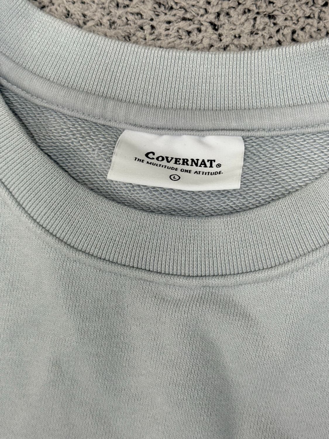 (M) 커버낫 로고 프린팅 맨투맨 상품이미지3