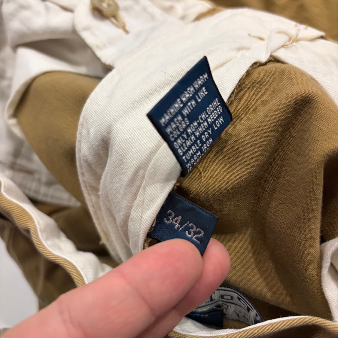 [34x32] 폴로 랄프로렌 치노 코튼 베이지 면바지 B927 상품이미지8