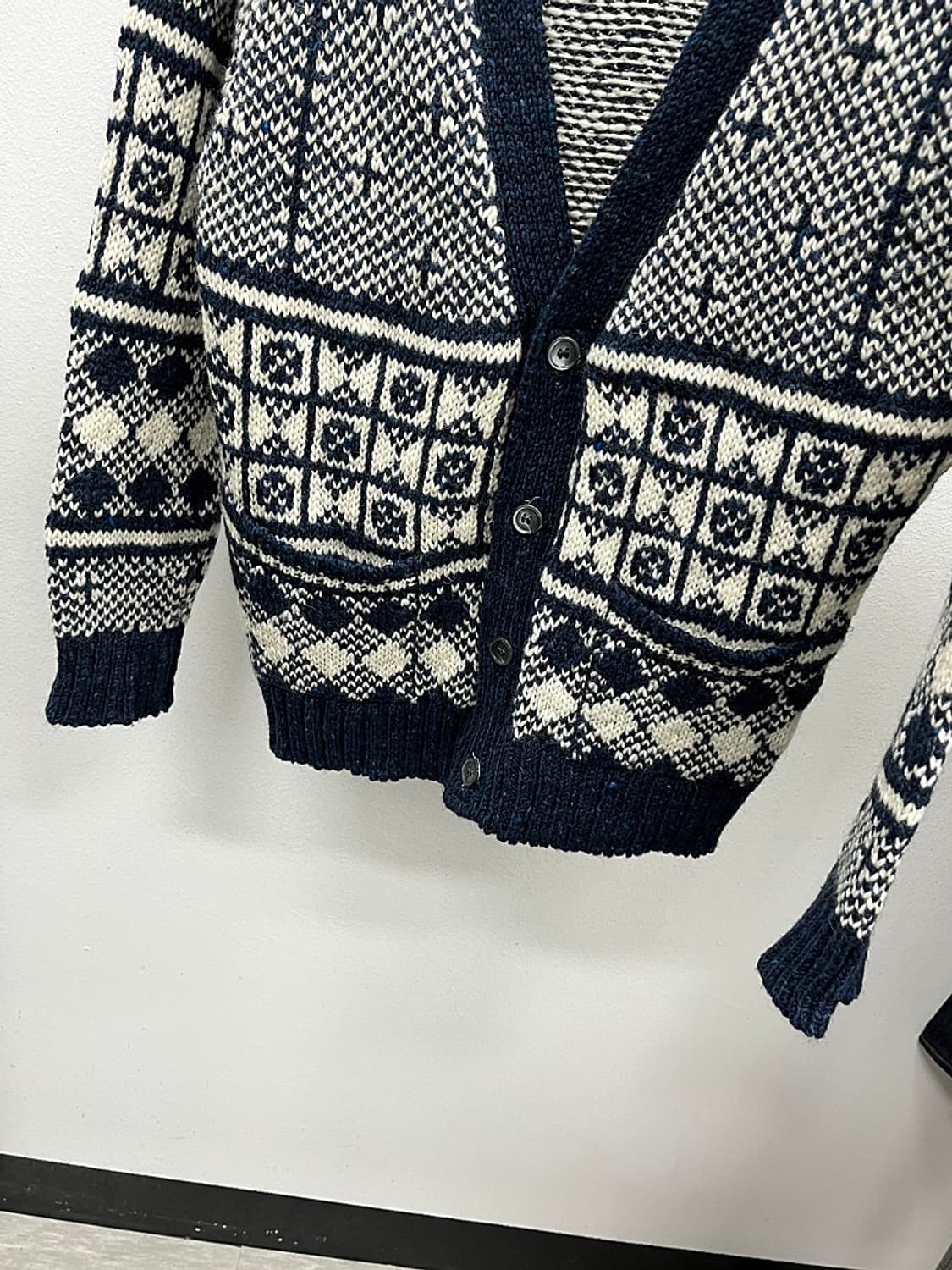 여) 톰브라운 페어아일 울 가디건  상품이미지4