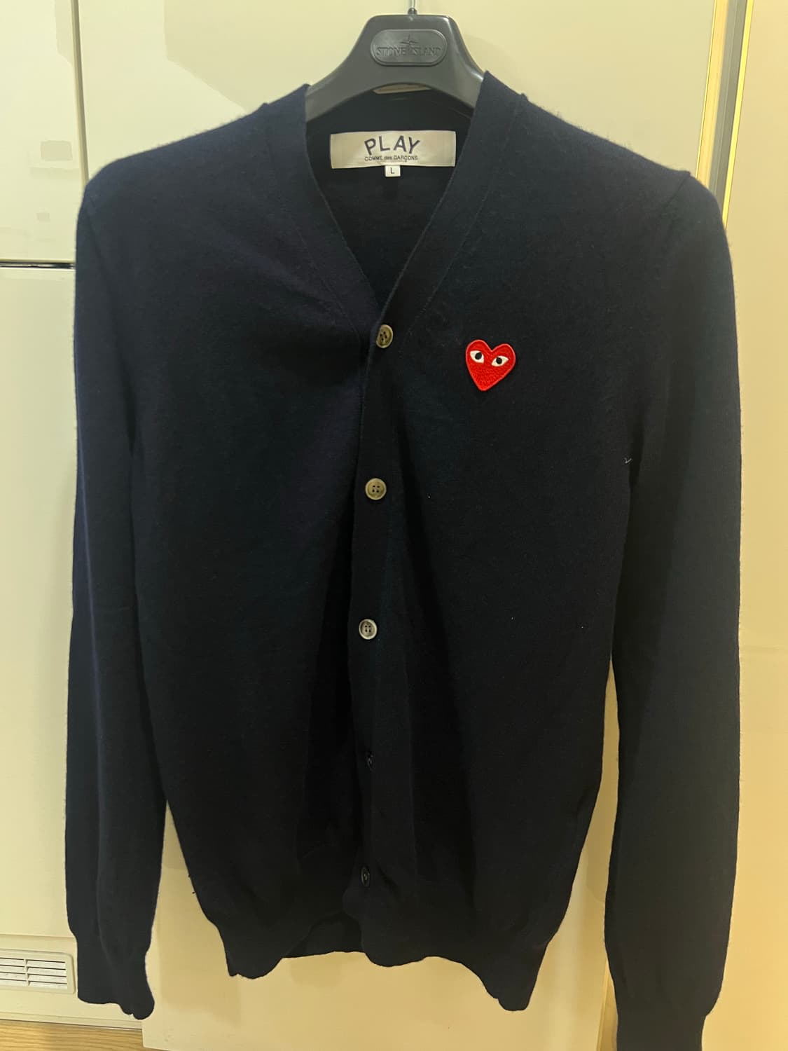 25fw 꼼데가르송 네이비가디건 L 상품이미지1