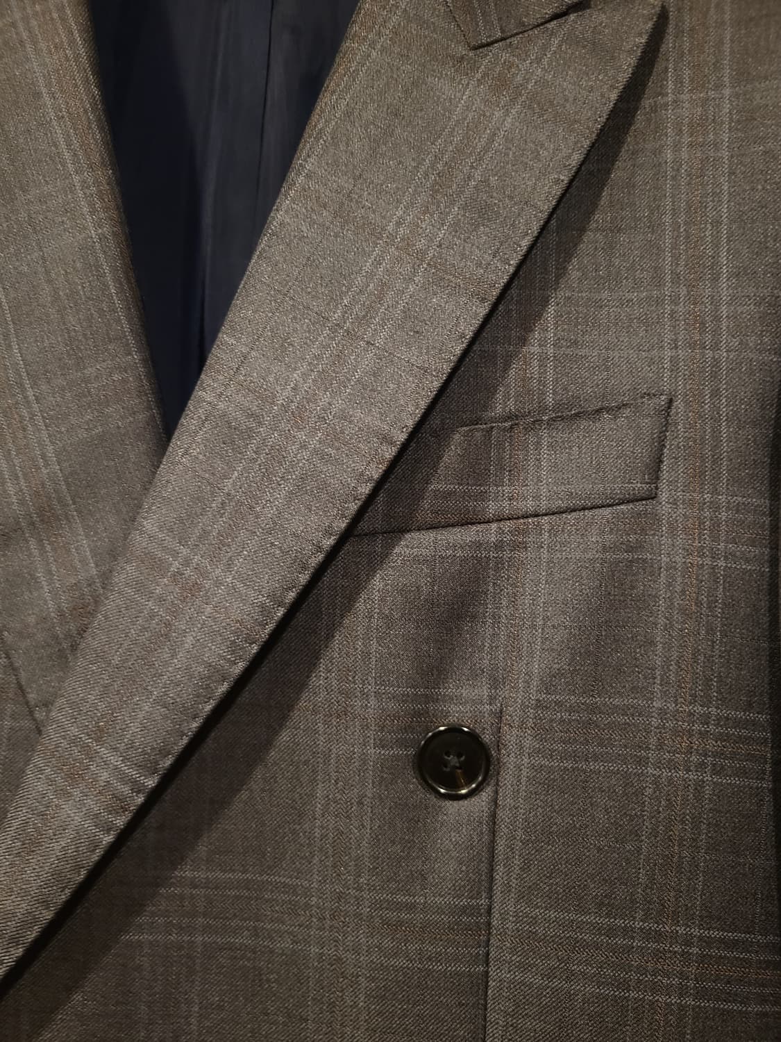 타임옴므 제냐 원단 더블브레스티드자켓 상품이미지3