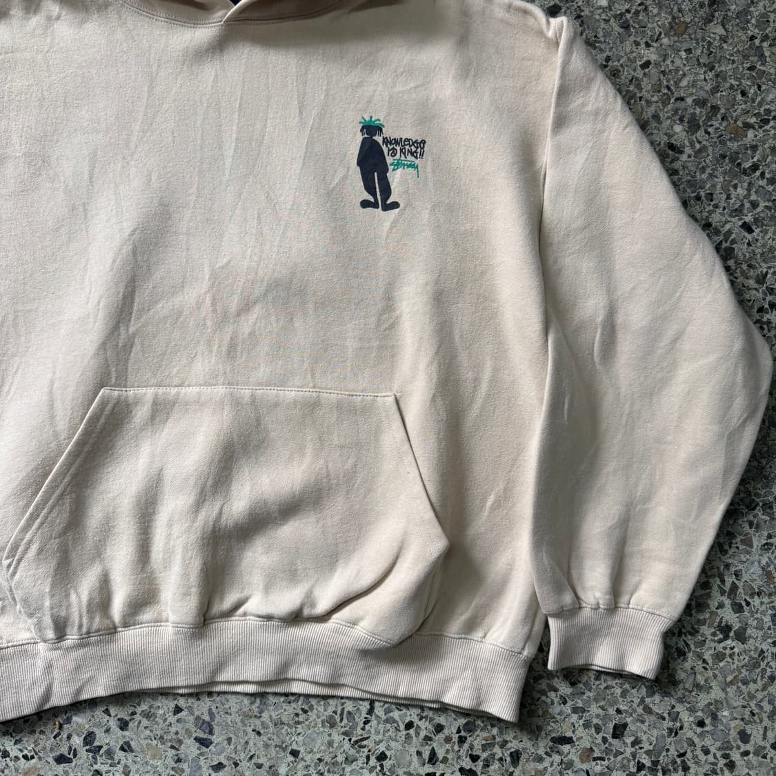 [L] 90s Stussy Knowledge Is King 후드티 상품이미지4
