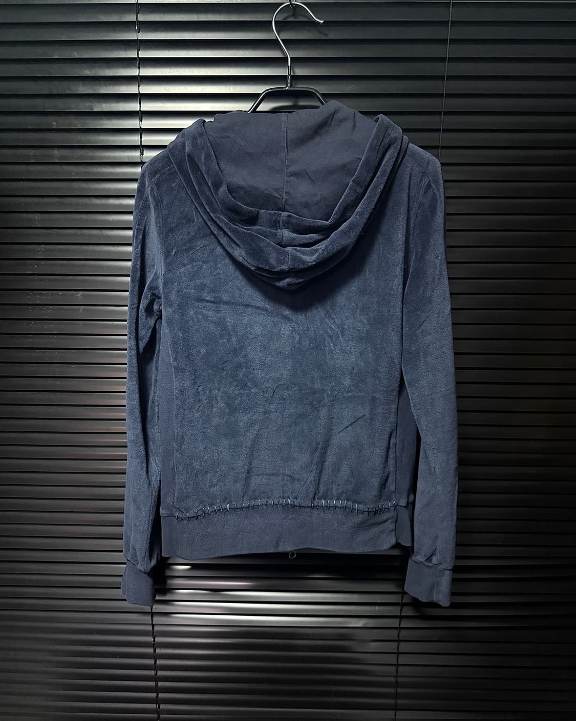 세르지오 타키니 벨벳 벨루어 투웨이 후드 집업 남색 네이비 S 90 일본 상품이미지7