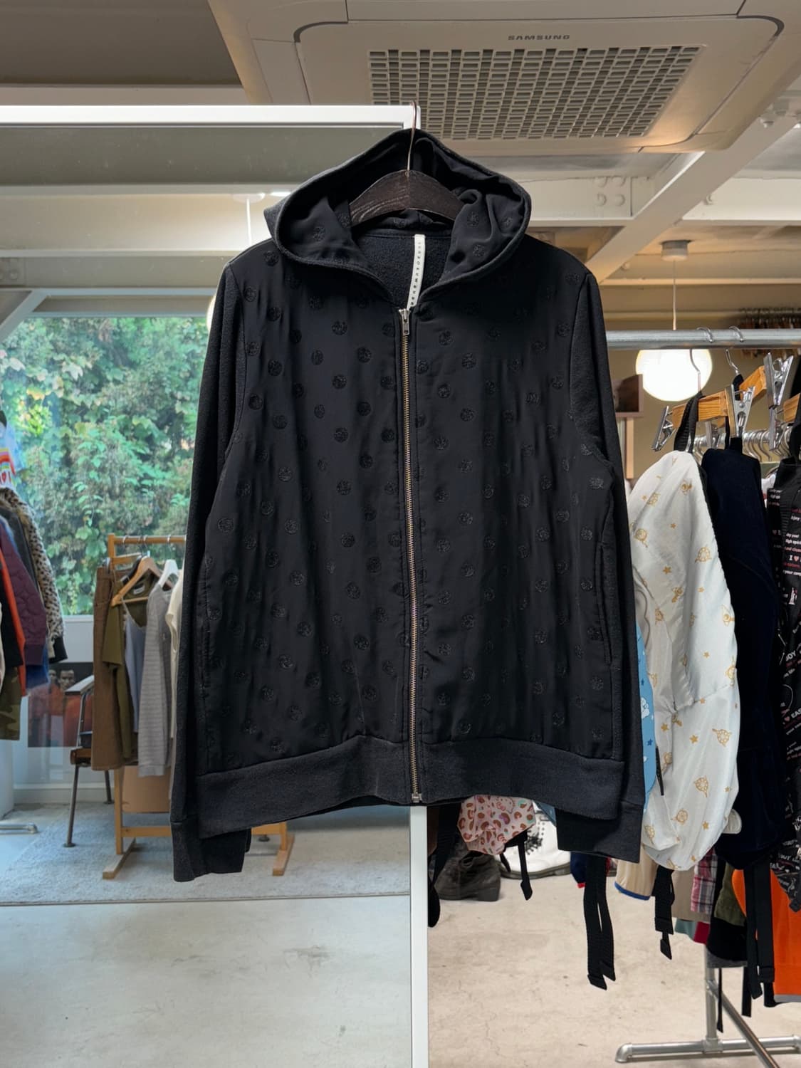 스나오 쿠라하라 도트 후드집업 상품이미지1