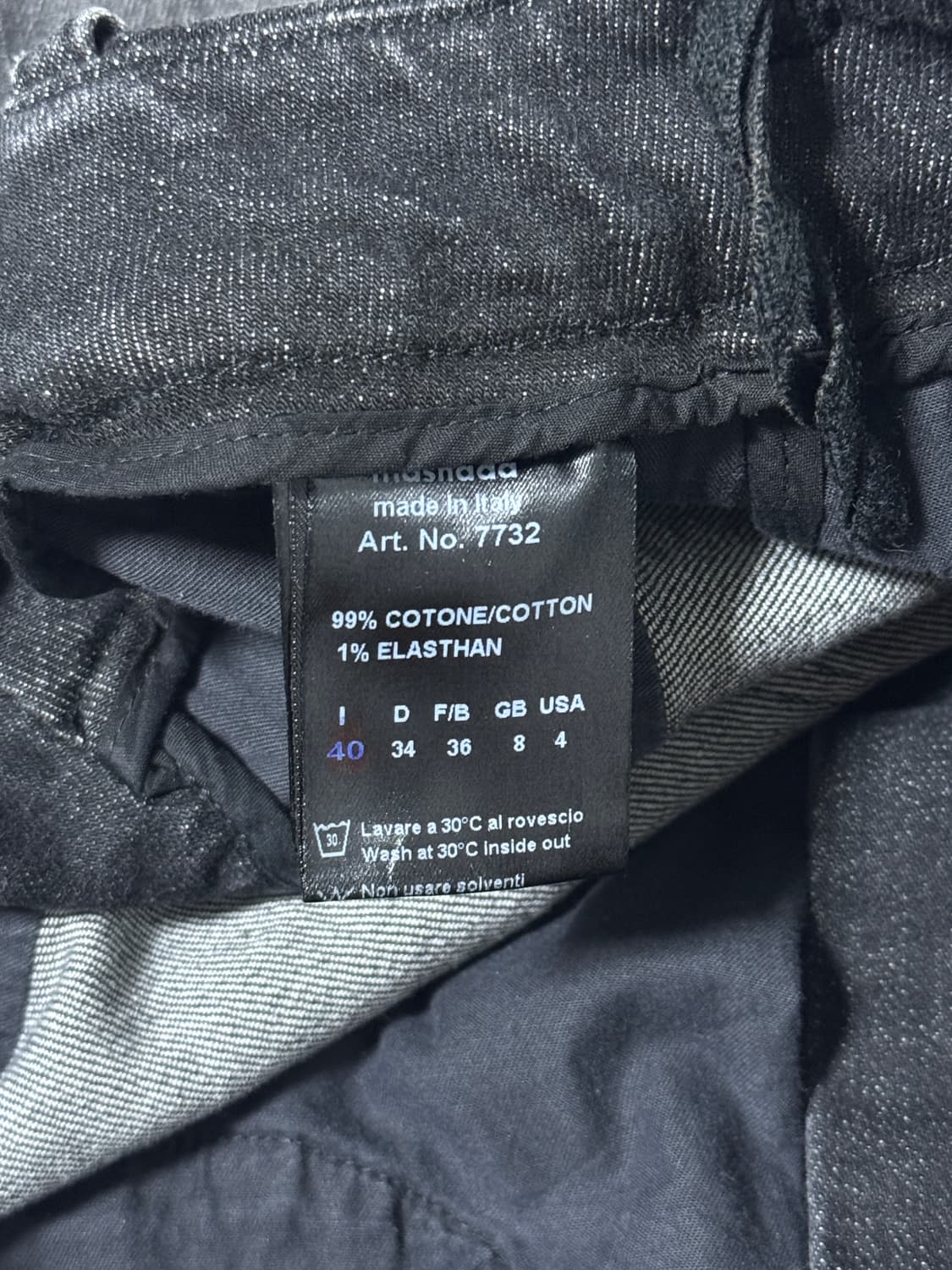 Masnada 슬림핏 데님 카고 팬츠 빈티지 상품이미지9