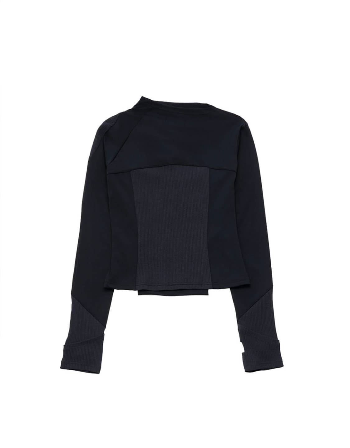 웻태그 FRONT TUCK RIB PANEL TOP CHARCOAL 상품이미지6