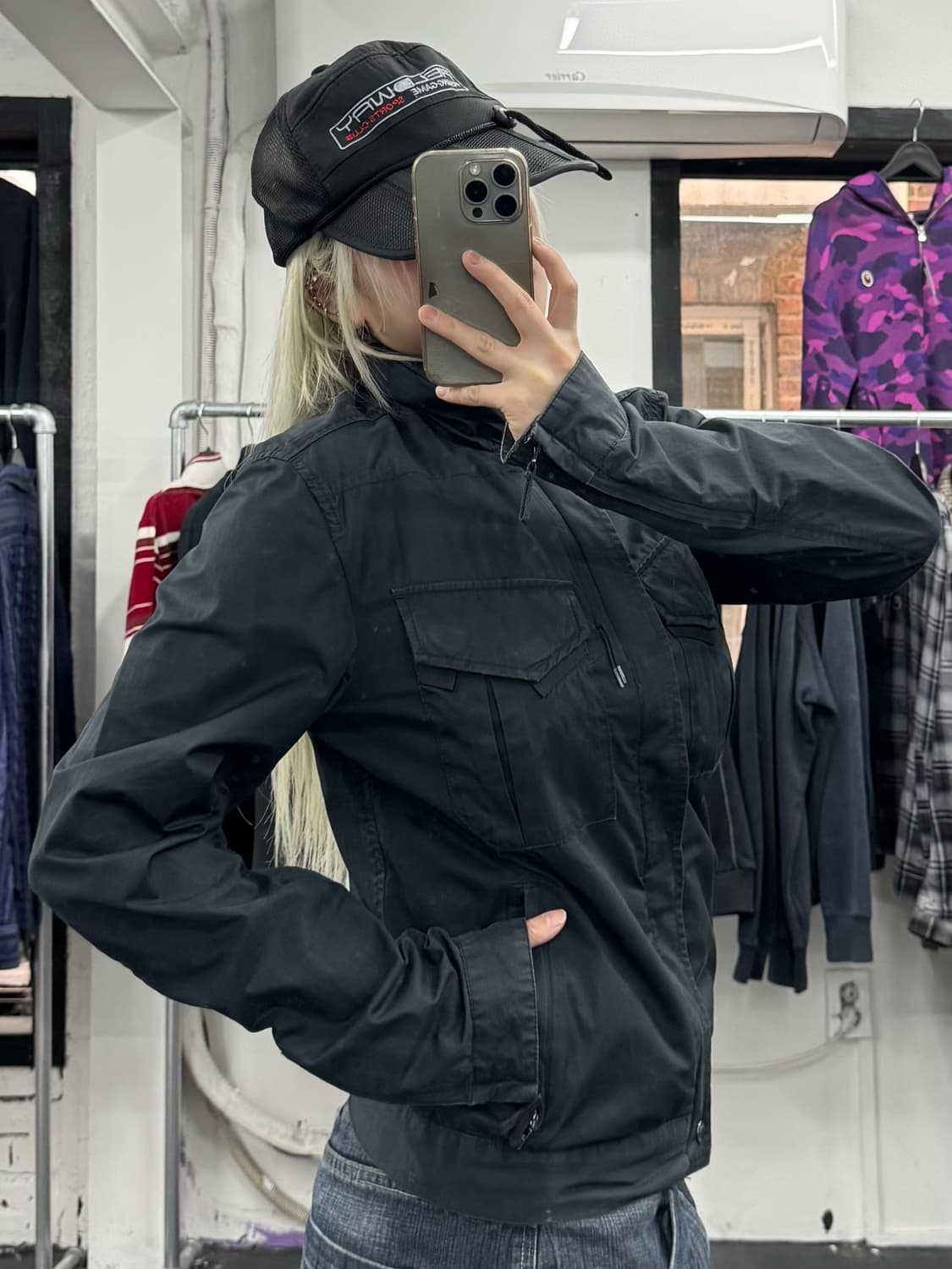 아르마니 익스체인지 넥버튼 코튼 자켓 상품이미지4