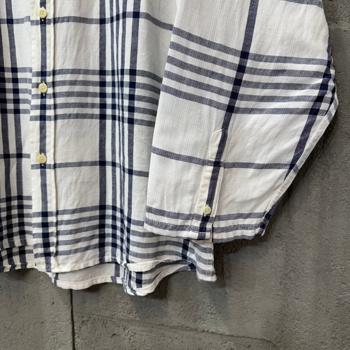 제이프레스 체크 린넨 셔츠 (2XL)  상품이미지4