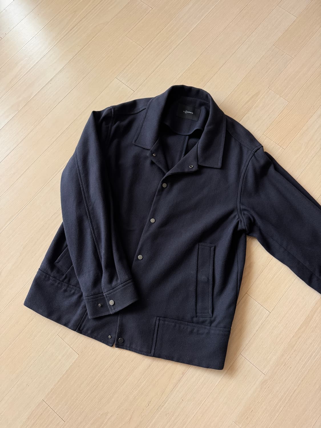 일꼬르소 IL CORSO 면 자켓 네이비 L 상품이미지1