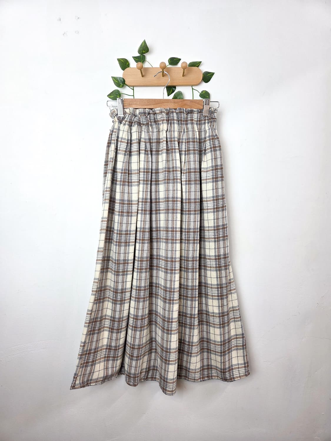 sm2 체크 롱스커트 상품이미지1