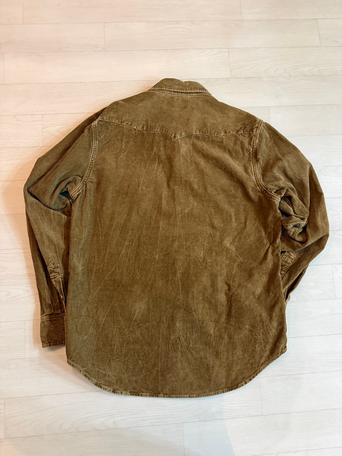 [L] RRL 더블알엘 코듀로이 웨스턴 셔츠 브라운 상품이미지3