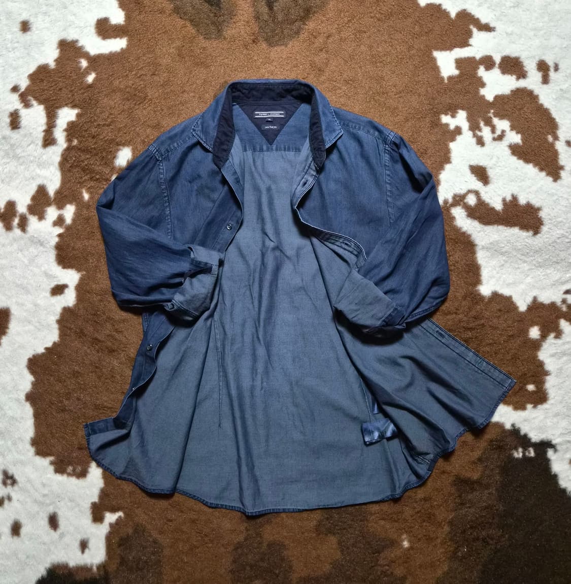 Tommy Hilfiger 남성용 블루진 셔츠(XL) 상품이미지1