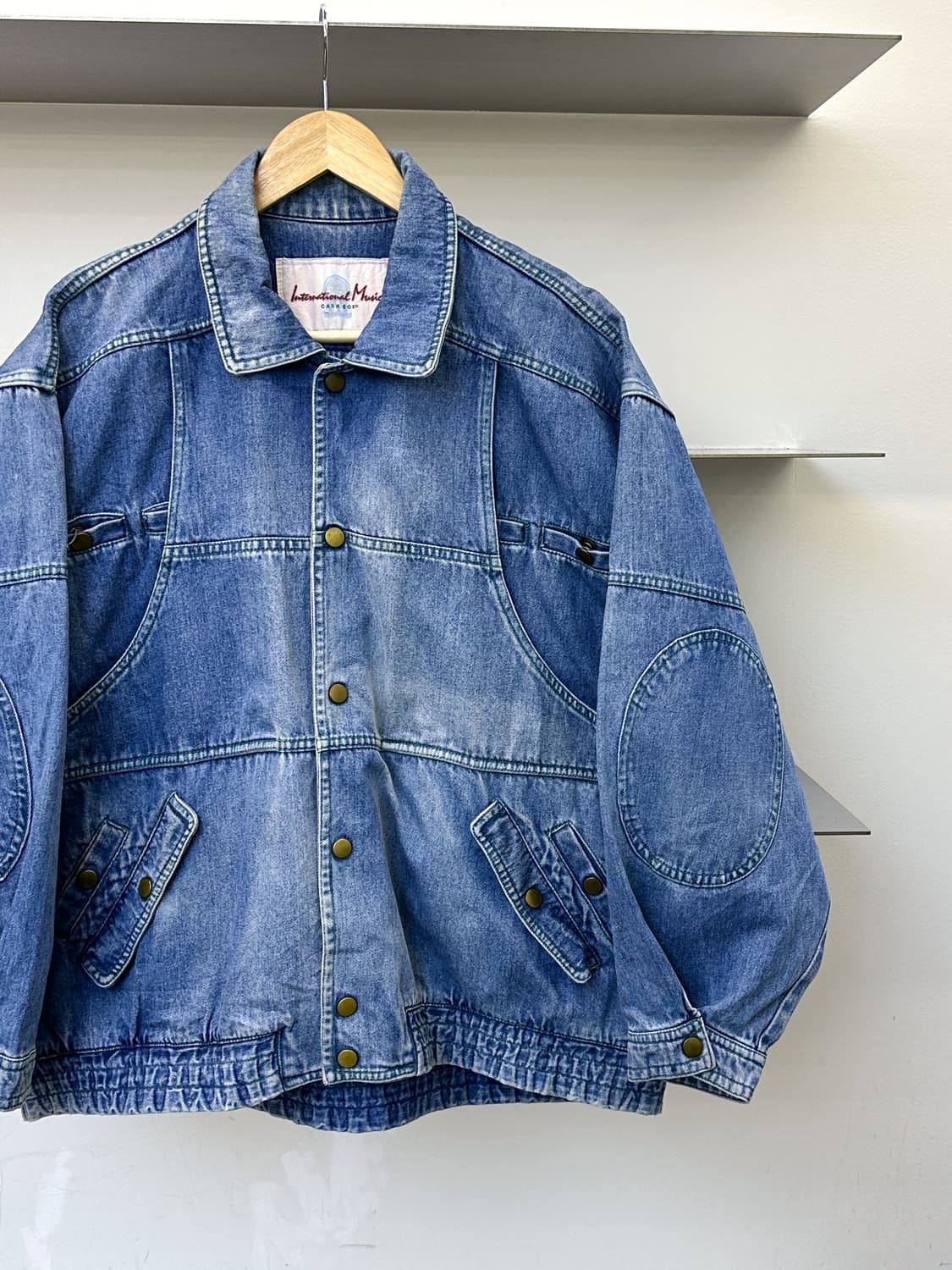 인터내셔널 뮤직 90s 데님 스티치 자켓 상품이미지2